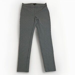 Theory sz L stretch leggings black and white check pattern EUC